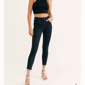 Free People Riley Seamed Skinny Jeans